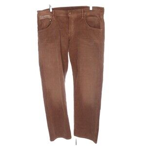 Goldsign Boyfriend Corduroy Jeans Womens 28 Made in USA Chocolate New with Tags